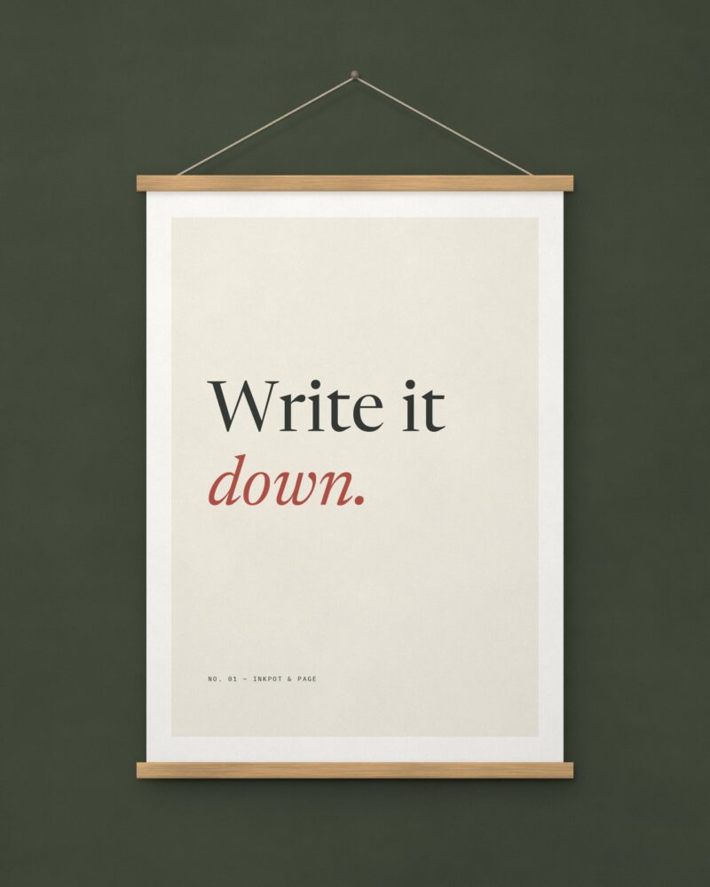 Write It Down Print – A4