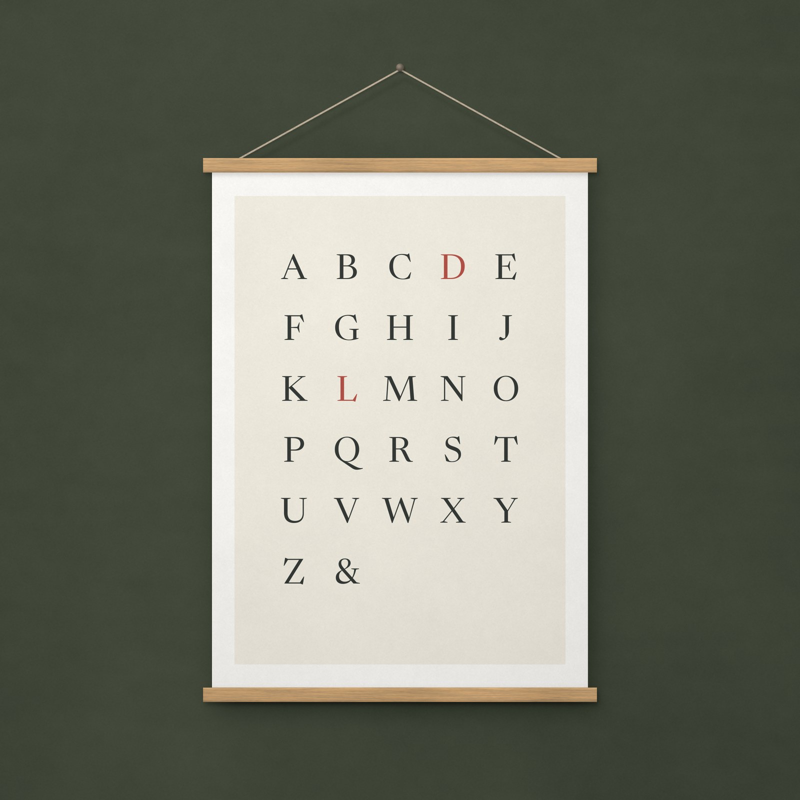 Alphabet Print – A4