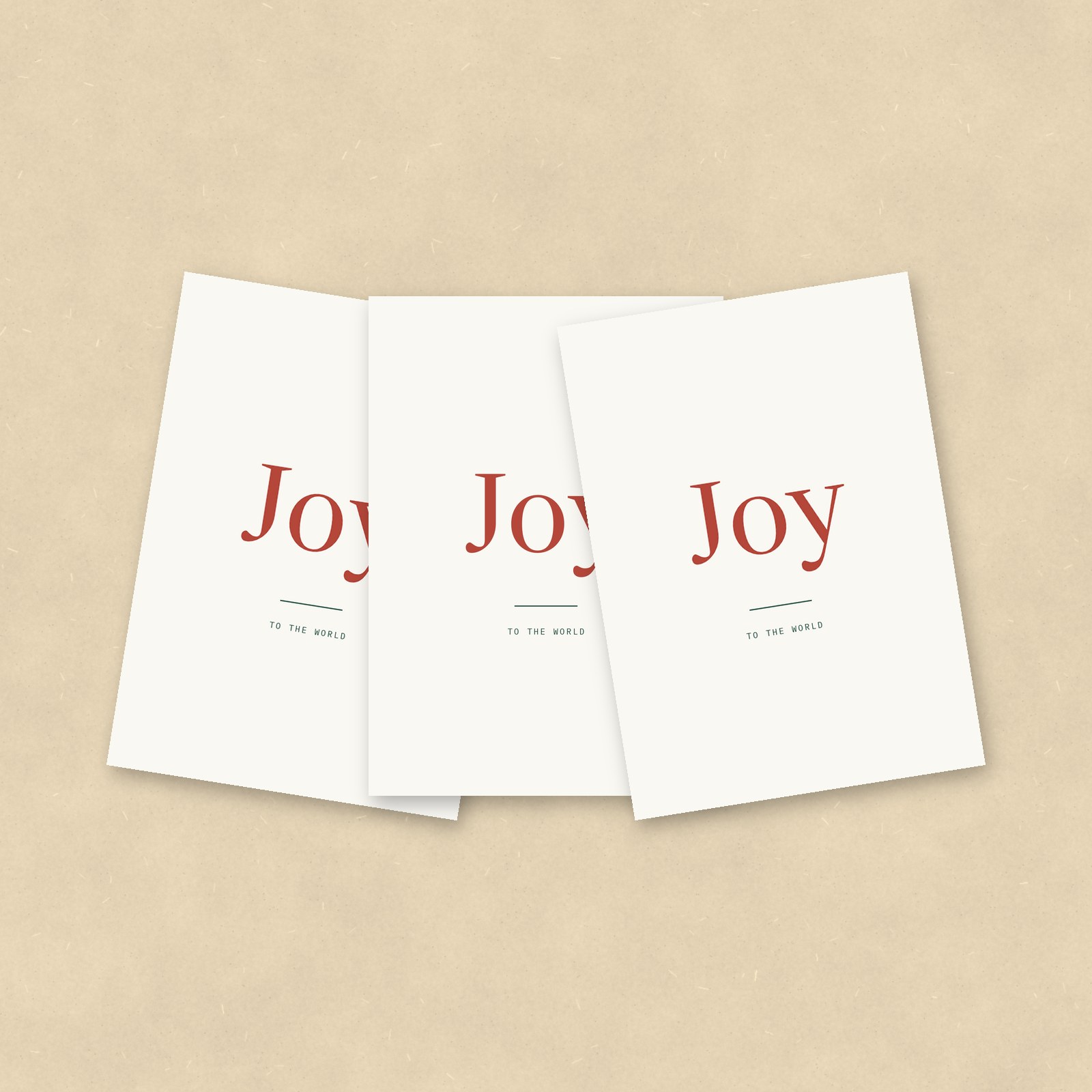Christmas Cards, Joy, Set of 10