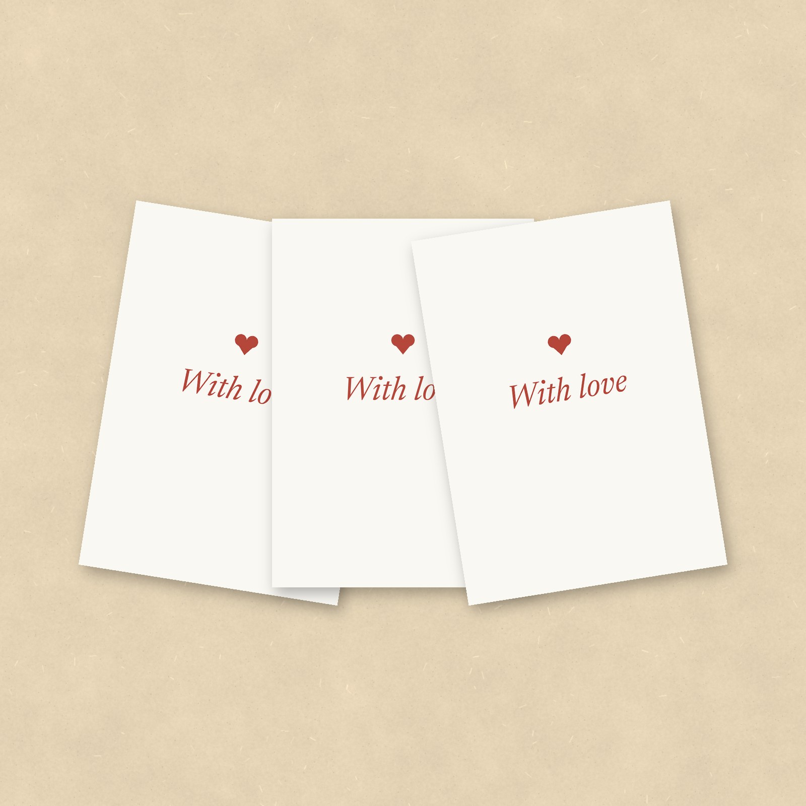 With Love Cards, Set of 10