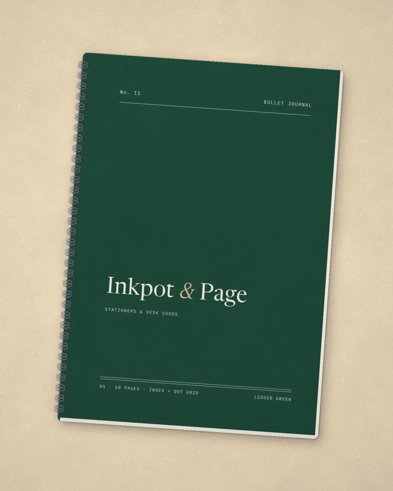 Bullet Journal – Ledger green