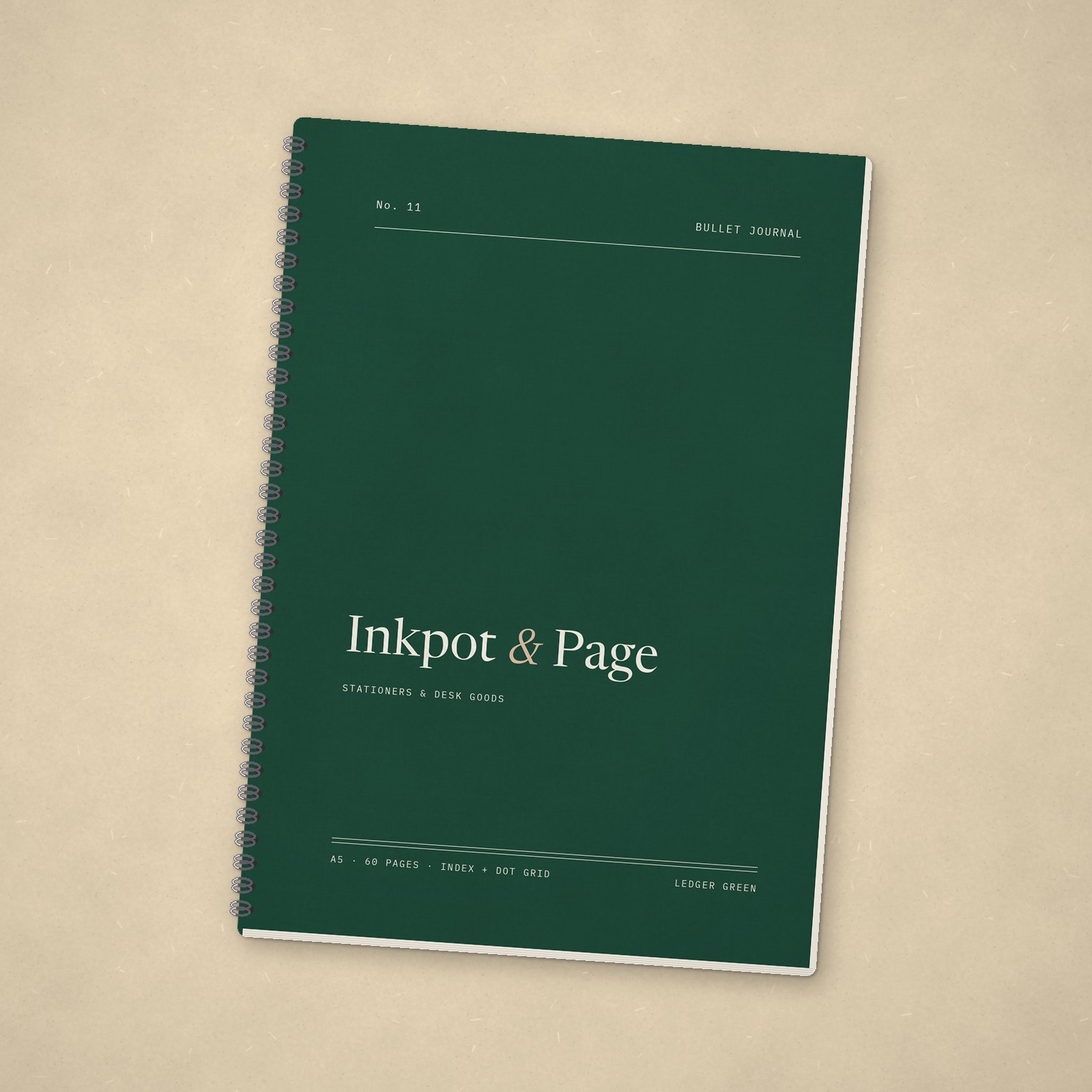 Bullet Journal – Ledger green