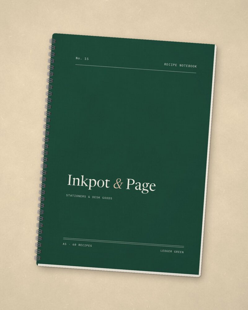Recipe Notebook – Ledger green
