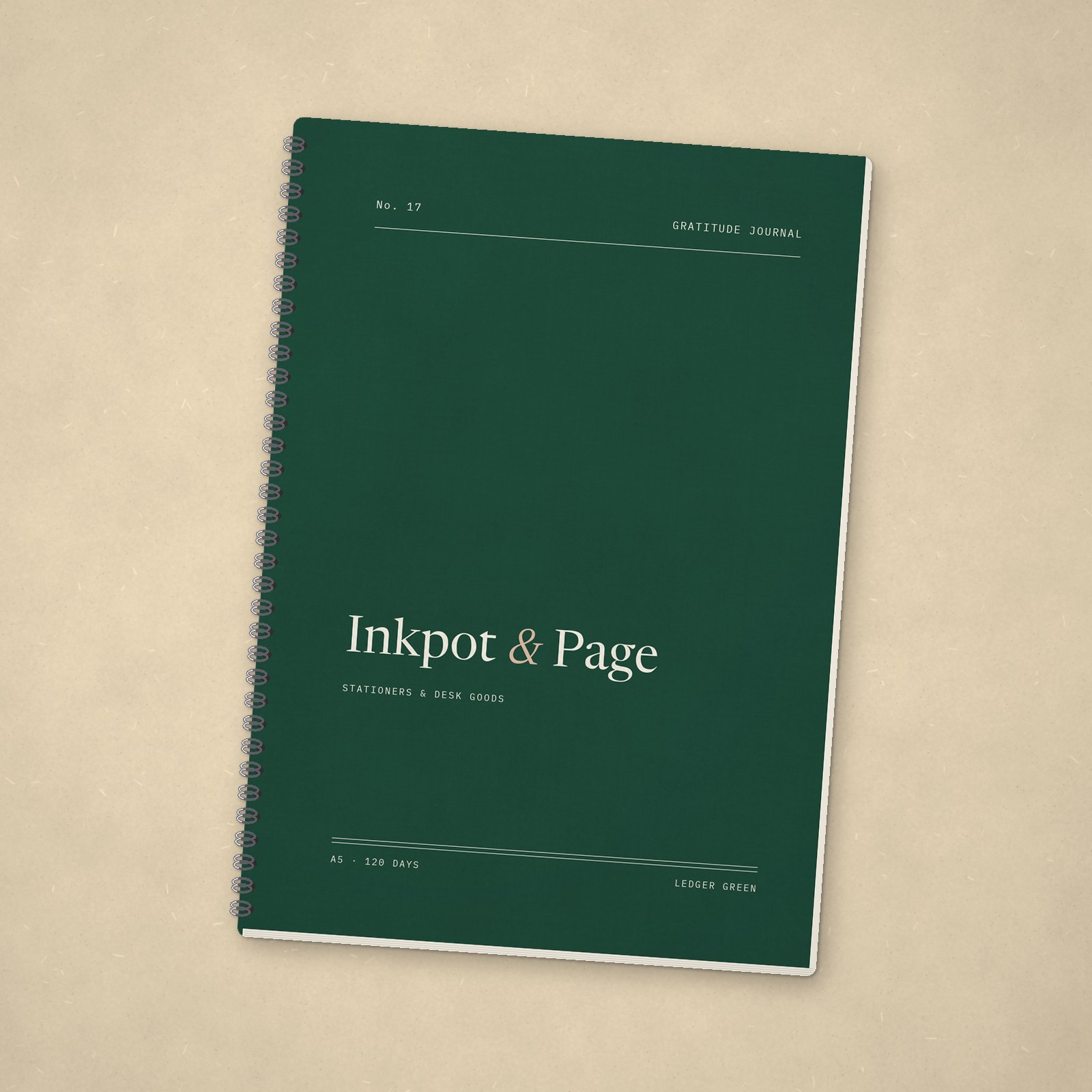 Gratitude Journal – Ledger green
