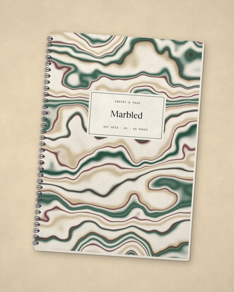 Marbled Notebook – Dot grid