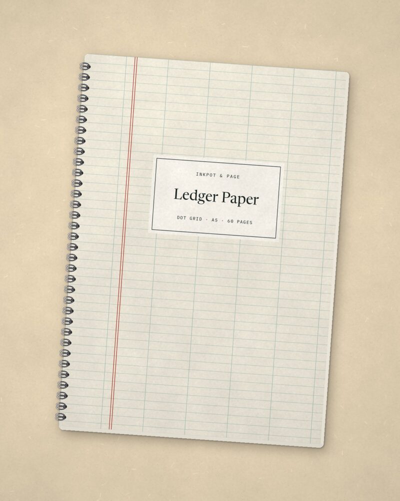 Ledger Paper Notebook – Dot grid
