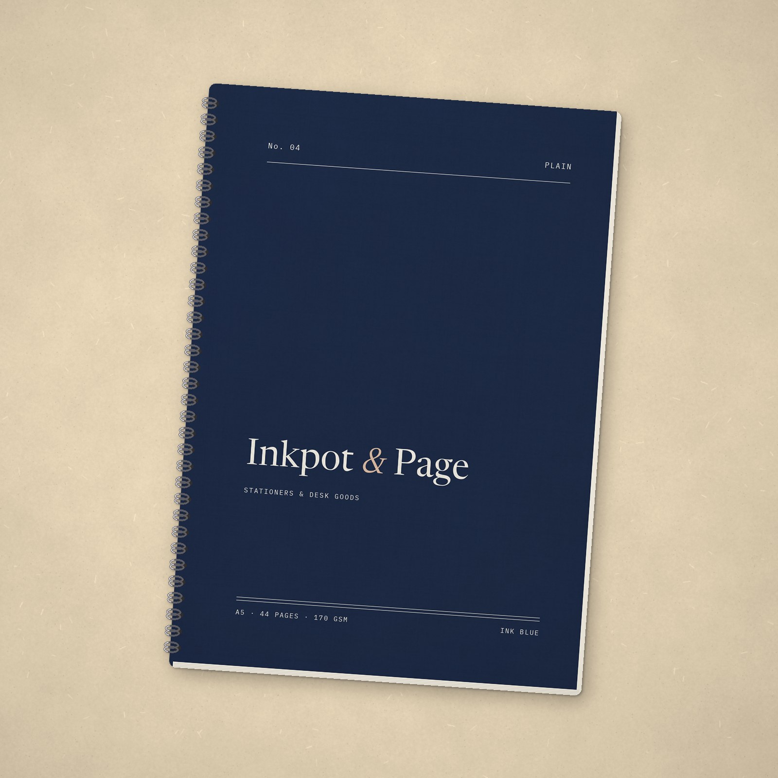 Sketchbook, Plain – Ink blue