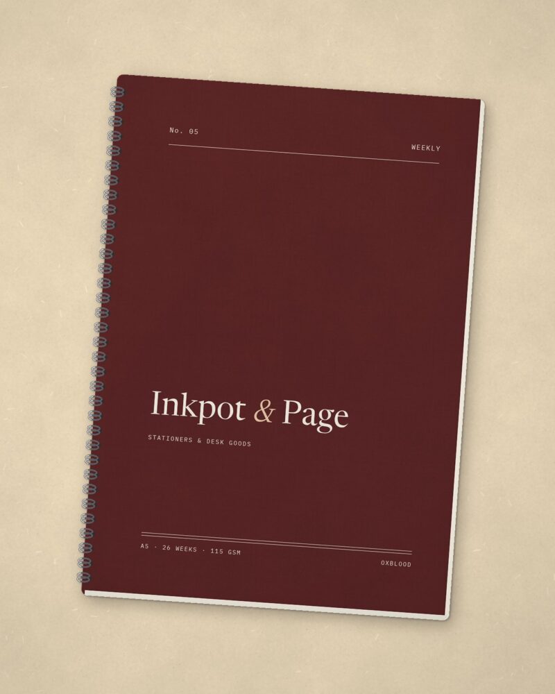 Undated Weekly Planner – Oxblood