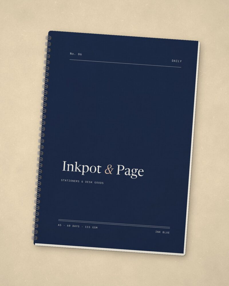 Undated Daily Planner – Ink blue