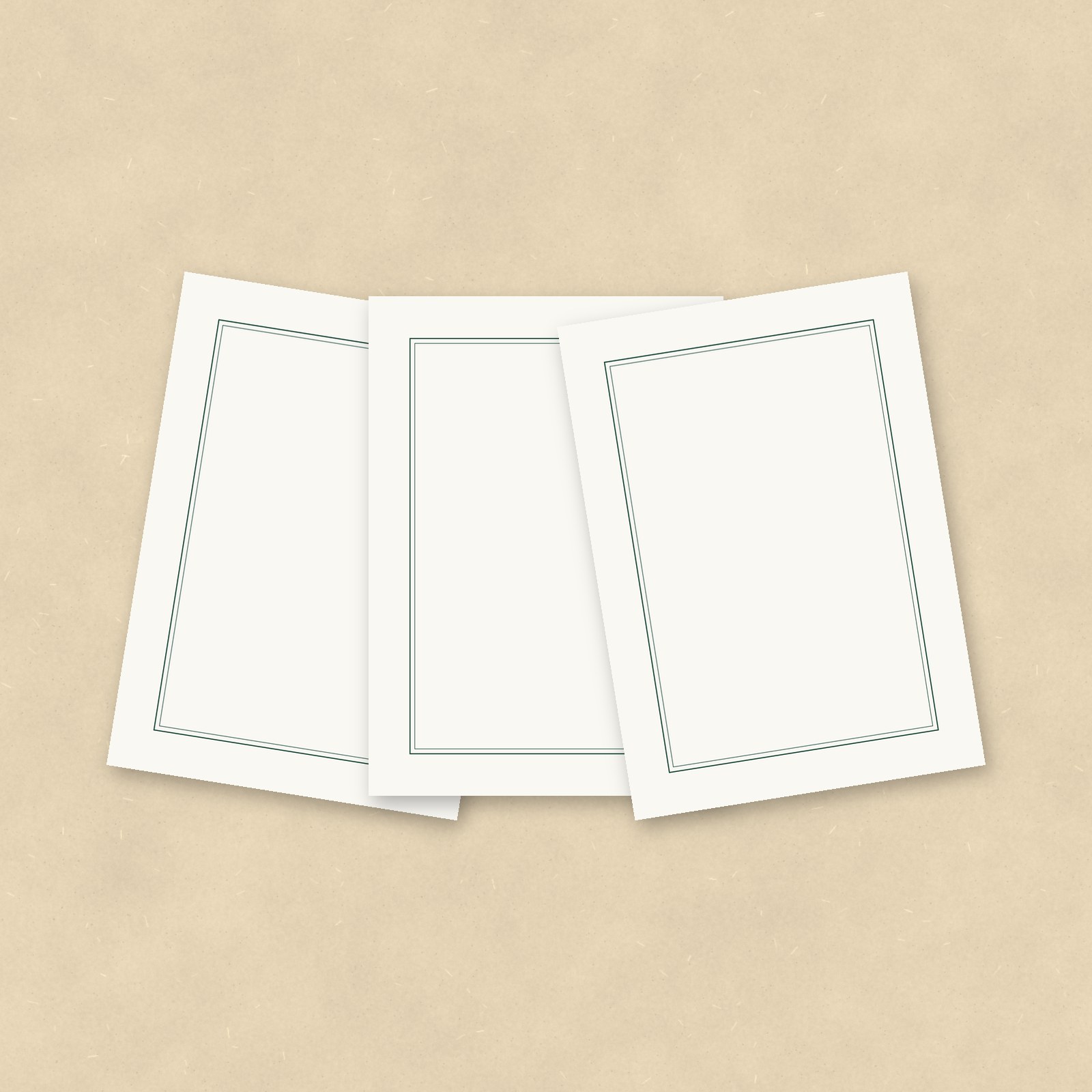 Notecards, Set of 10 – Fine border