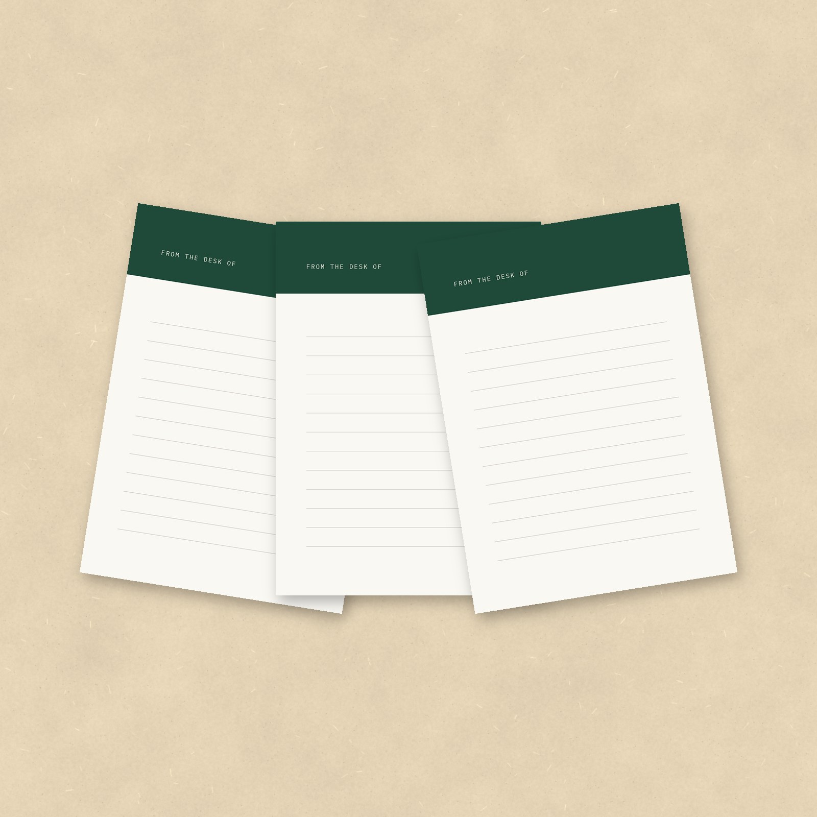 Correspondence Cards, Set of 10 – Ledger rule