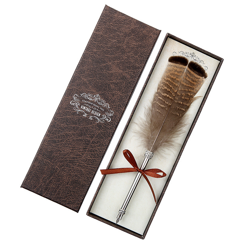 Feather Quill Pen Gift Box