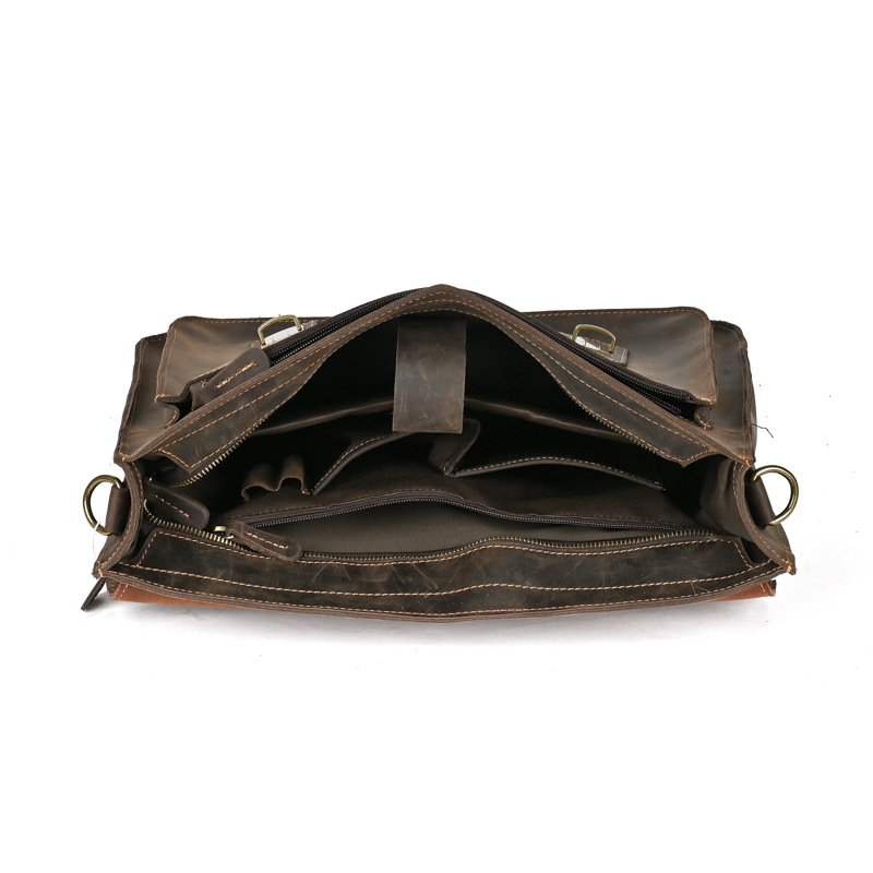 Leather Laptop Messenger