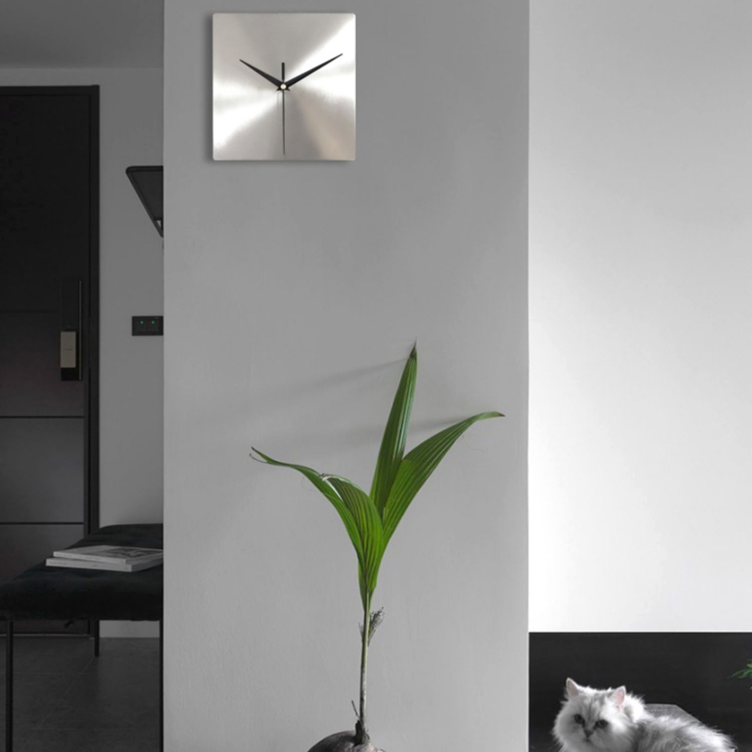 Silent Steel Wall Clock